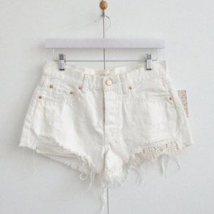 Free People Daisy Chain Lace Shorts Size 27